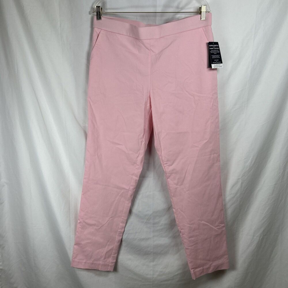 Counterparts High Rise Pink Super Stretch Slimming Pants Size 14 Tummy Control
